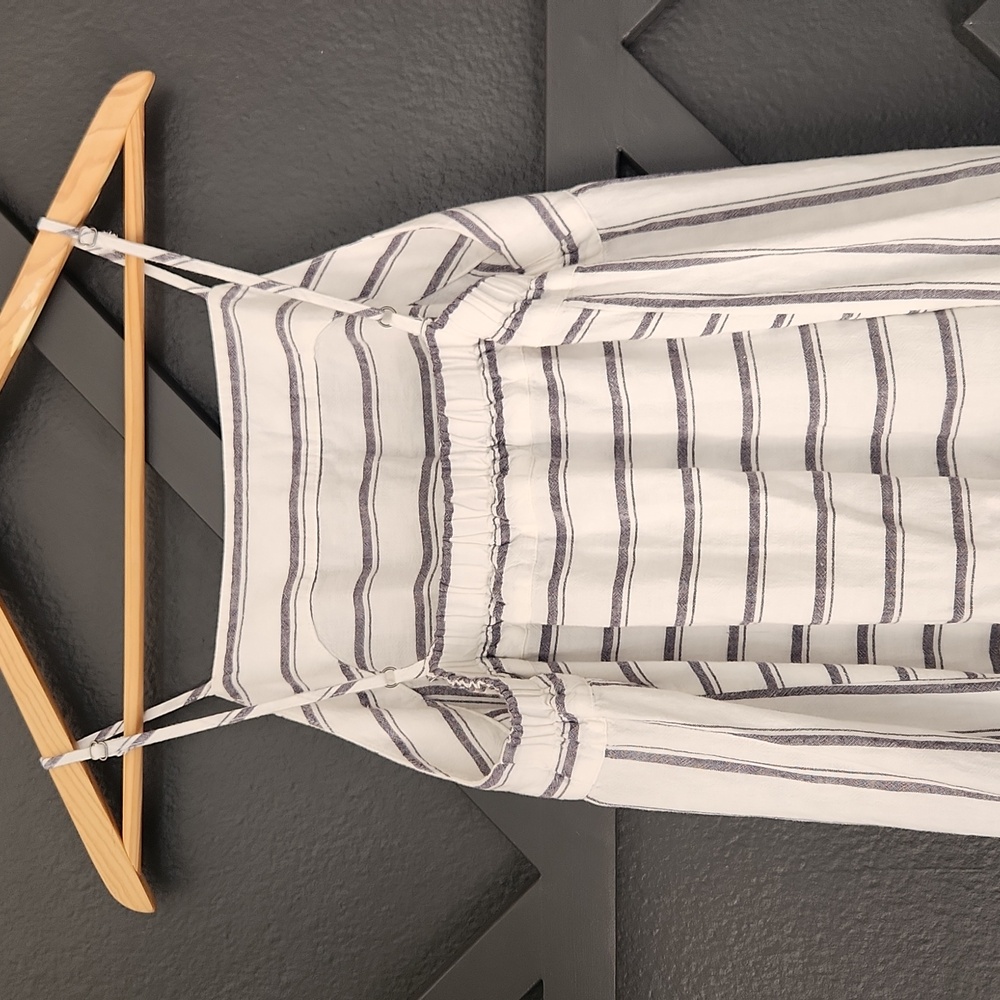 {Splendid} Linen-blend Thira Dress in Rasmus Stripe Size Small - Picture 11 of 14